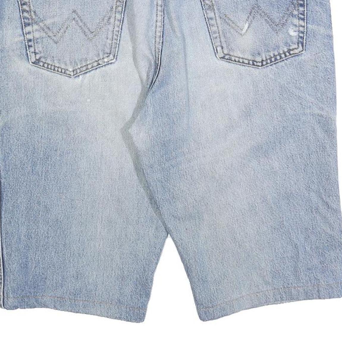 WRANGLER Mens Denim Blue Casual Shorts L W36 Cotton Blend Classic Fit