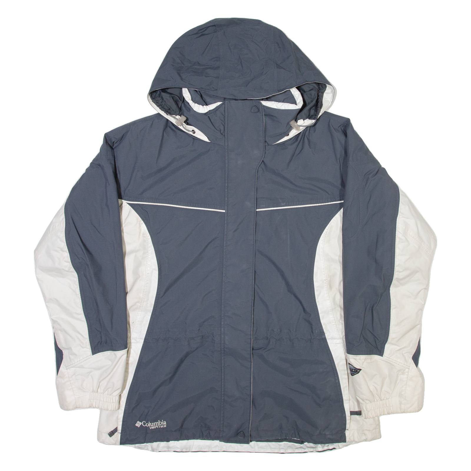 COLUMBIA Mens Coat Grey Nylon Hooded XL