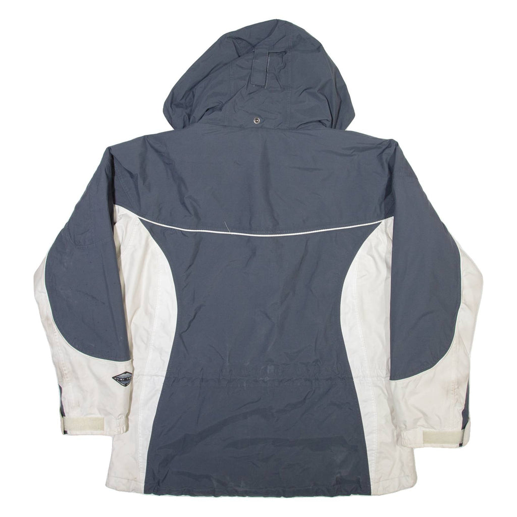 COLUMBIA Mens Coat Grey Nylon Hooded XL