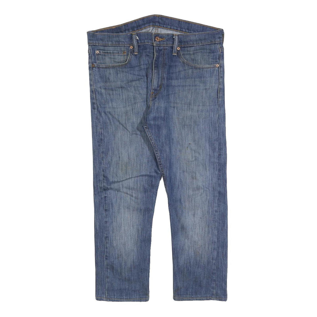 LEVI'S 510 Mens Jeans Blue Regular Slim Denim Medium W34 L25 Classic Zip Closure