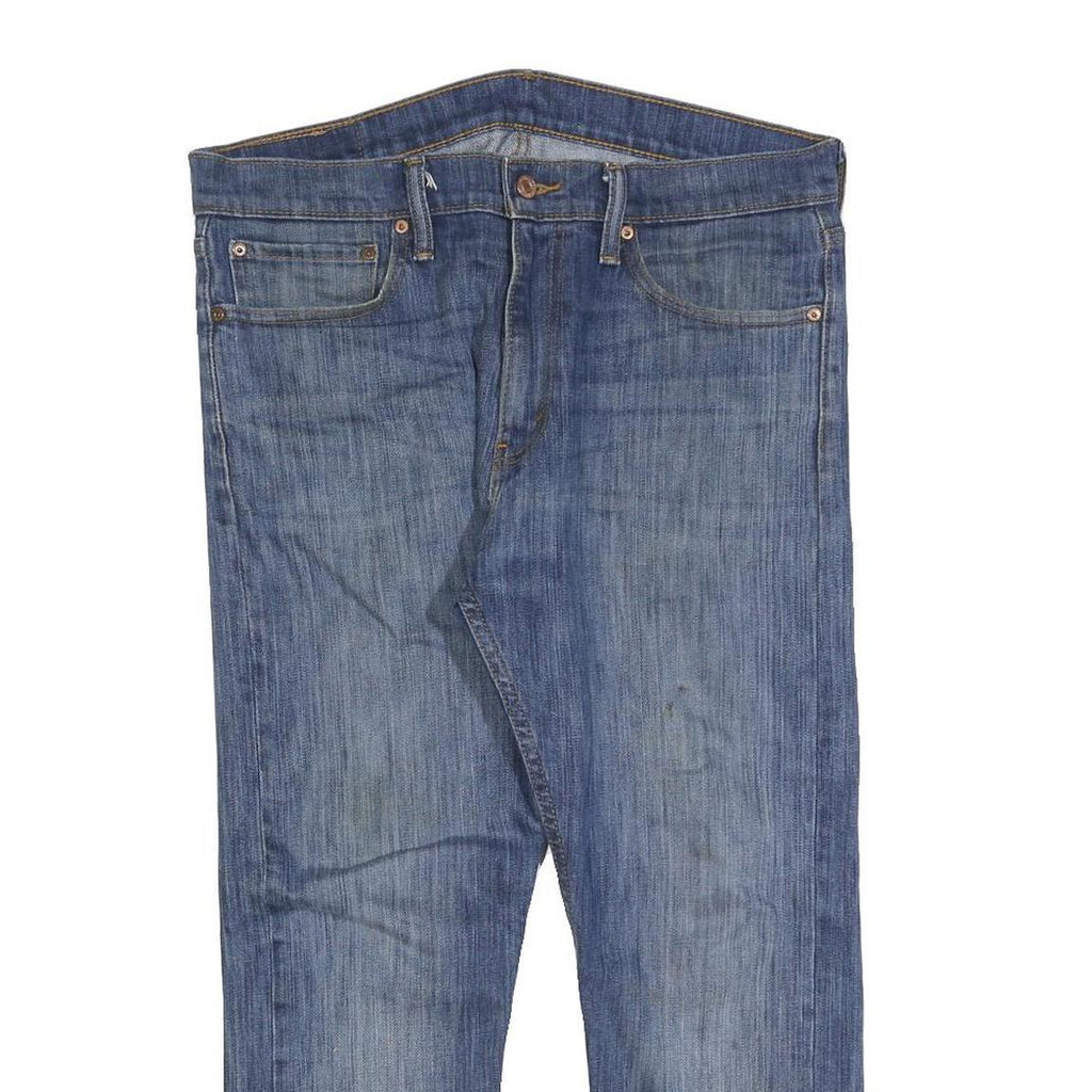 LEVI'S 510 Mens Jeans Blue Regular Slim Denim Medium W34 L25 Classic Zip Closure