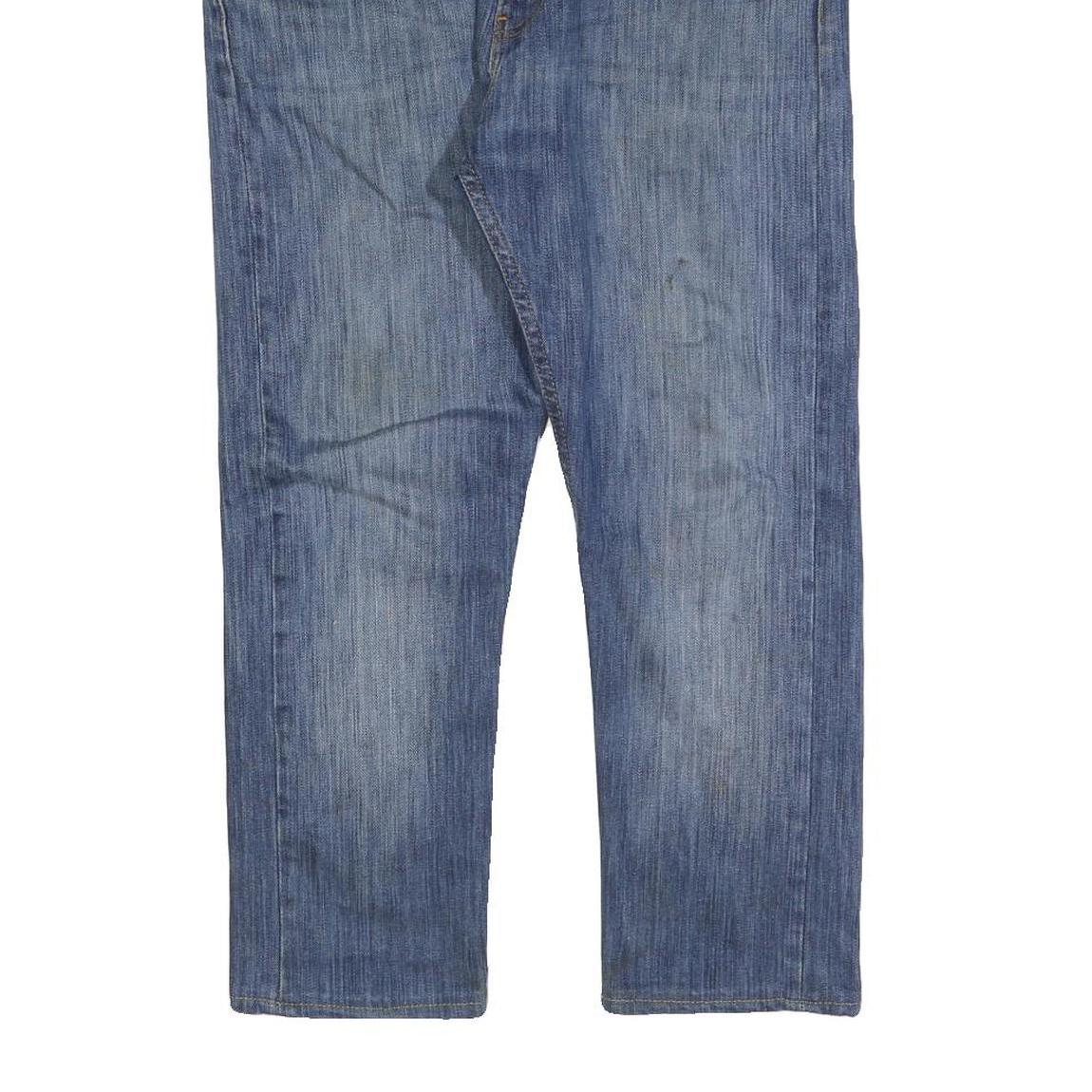 LEVI'S 510 Mens Jeans Blue Regular Slim Denim Medium W34 L25 Classic Zip Closure