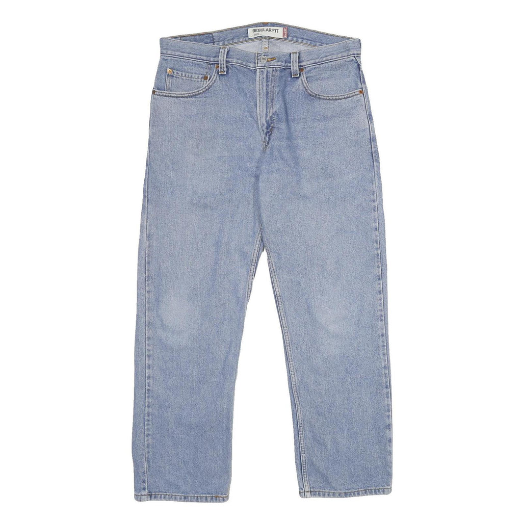 LEVI'S 505 Mens Jeans Blue Regular Straight Denim Medium W34 L30 Classic Zip