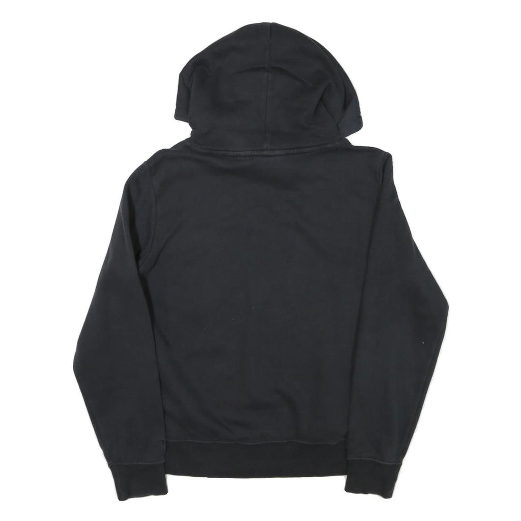 CHAMPION Womens Black Hoodie L Cotton Blend Pullover Logo Hooded Sweatshirt