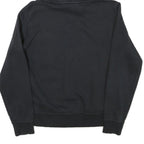 CHAMPION Womens Black Hoodie L Cotton Blend Pullover Logo Hooded Sweatshirt