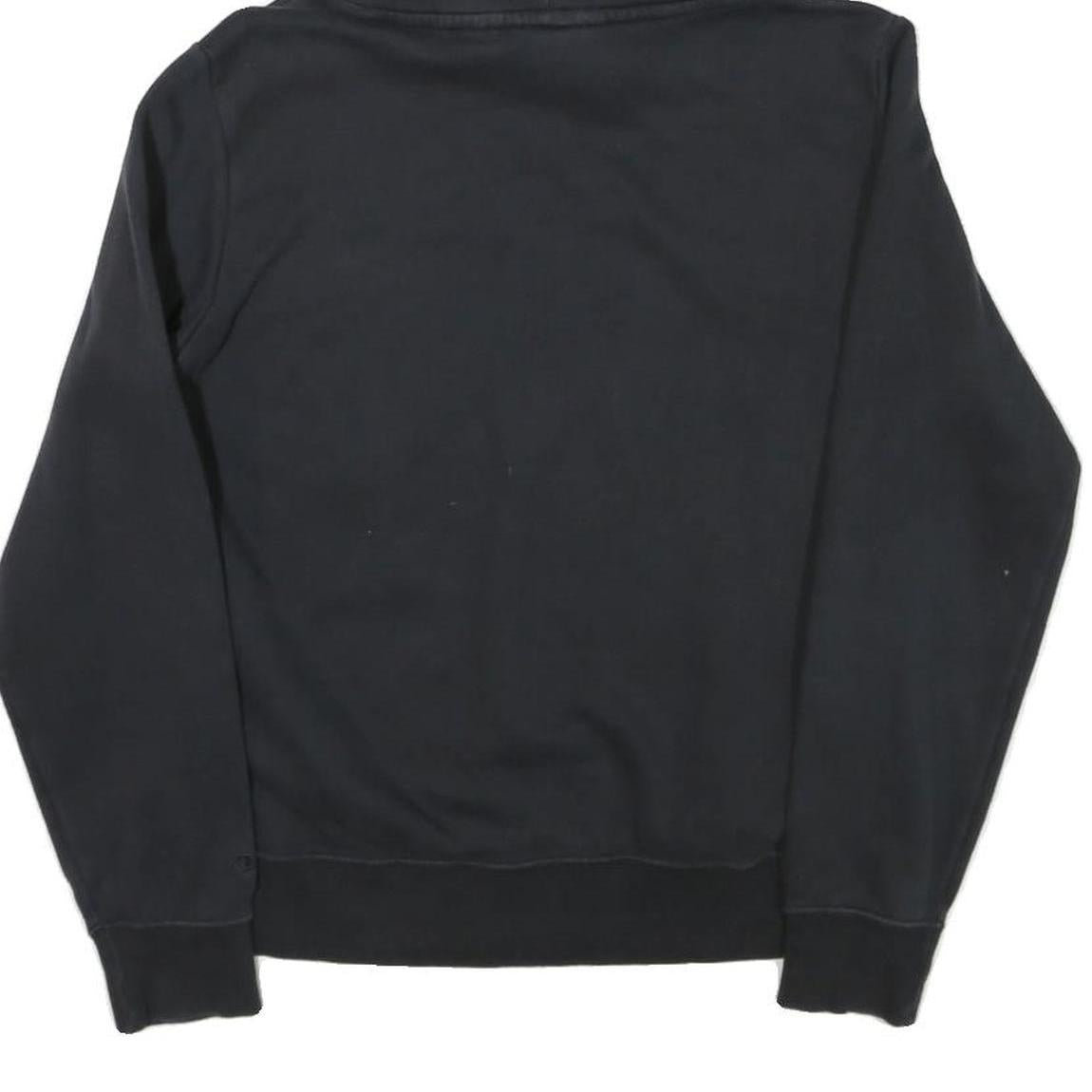 CHAMPION Womens Black Hoodie L Cotton Blend Pullover Logo Hooded Sweatshirt