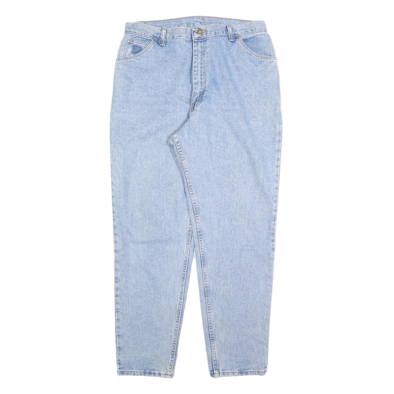 DICKIES Womens Jeans Blue Regular Straight Denim Light W32 L30 Classic Fit