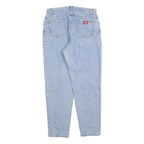 DICKIES Womens Jeans Blue Regular Straight Denim Light W32 L30 Classic Fit