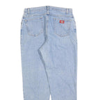 DICKIES Womens Jeans Blue Regular Straight Denim Light W32 L30 Classic Fit