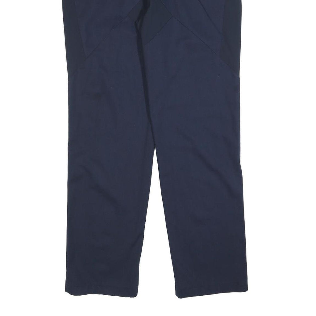 RED KAP Mens Cotton Blend Navy Regular Fit Straight Leg Trousers W38 L34