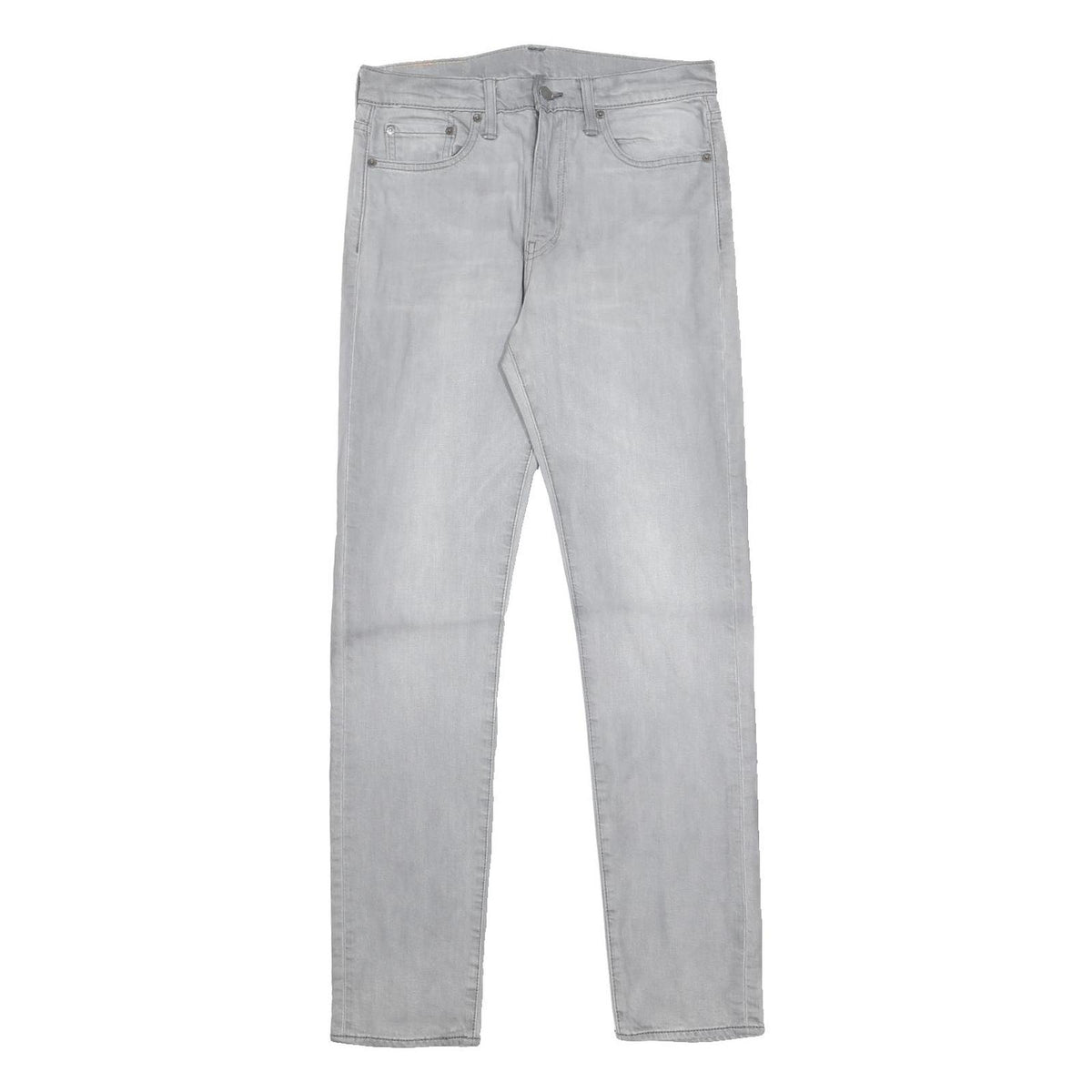 LEVI'S 522 Mens Jeans Slim Skinny Denim Light Wash Cotton Blend W30 L34 Zip
