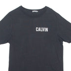 CALVIN KLEIN JEANS Mens T-Shirt Black Crew Neck M