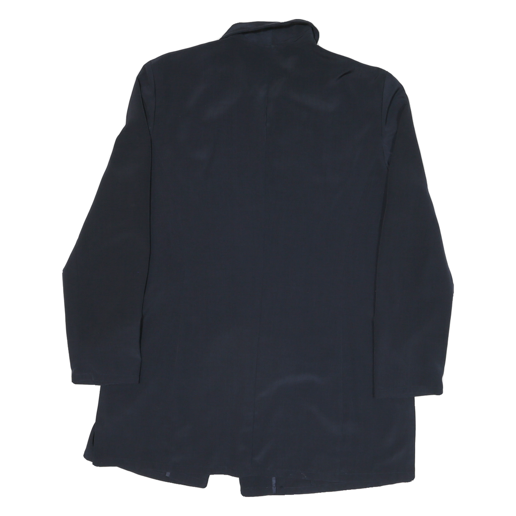 TAIFUN Womens Navy Button Jacket M Polyester Blend Plain Classic