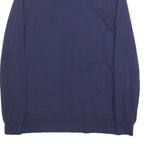 POLO RALPH LAUREN Mens Navy Blue Long Sleeve Plain Polo Shirt S Cotton Blend