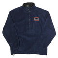 CHARLES RIVER APPAREL Mens Navy Bucknell Lacrosse Half Zip Polyester Fleece