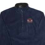CHARLES RIVER APPAREL Mens Navy Bucknell Lacrosse Half Zip Polyester Fleece