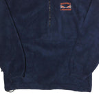 CHARLES RIVER APPAREL Mens Navy Bucknell Lacrosse Half Zip Polyester Fleece