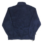 CHARLES RIVER APPAREL Mens Navy Bucknell Lacrosse Half Zip Polyester Fleece