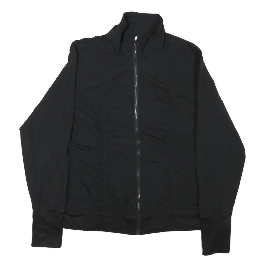 FILA Womens Black Zip Jacket XL Polyester Blend Plain Lightweight Sportswear