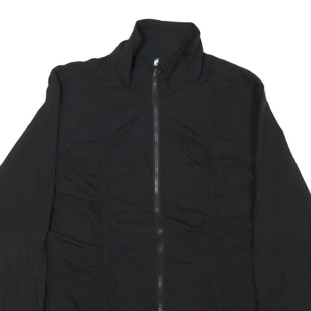 FILA Womens Black Zip Jacket XL Polyester Blend Plain Lightweight Sportswear