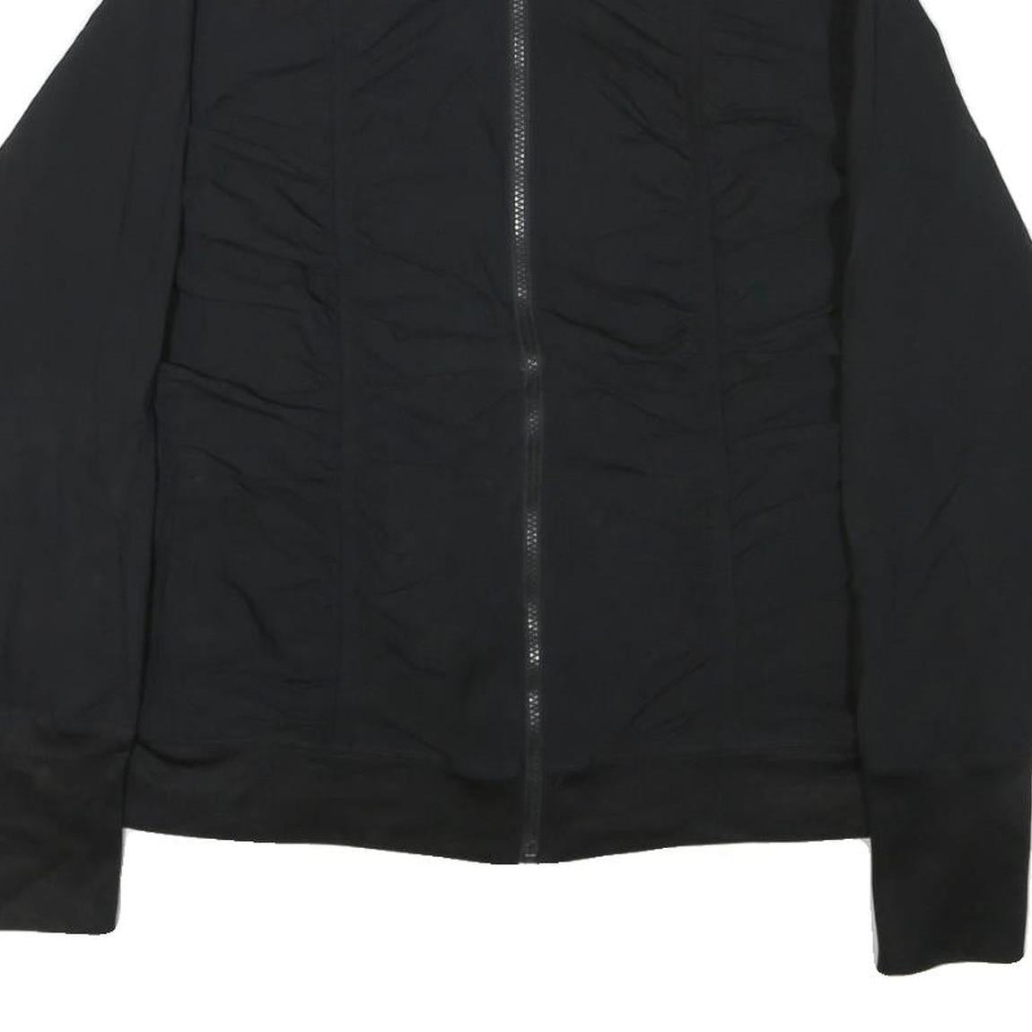 FILA Womens Black Zip Jacket XL Polyester Blend Plain Lightweight Sportswear