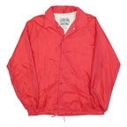 ROCKY TRAIL Mens Red Nylon Button Jacket M Outdoor Windbreaker Casual