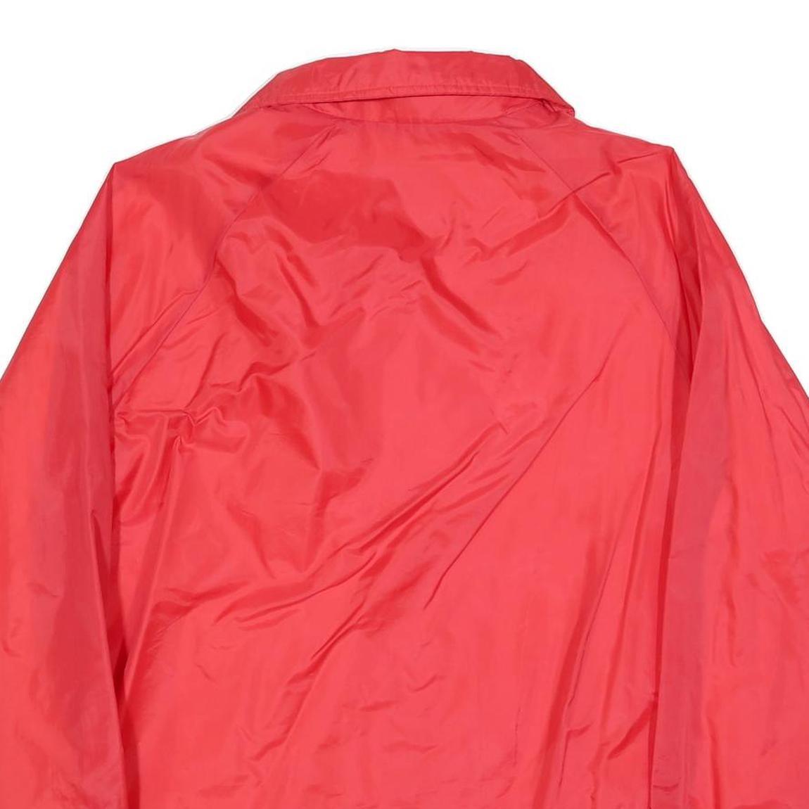 ROCKY TRAIL Mens Red Nylon Button Jacket M Outdoor Windbreaker Casual