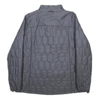 JACK WOLFSKIN Womens Grey Hex Pattern Jacket UK 18 Polyamide Blend Zip Outdoor