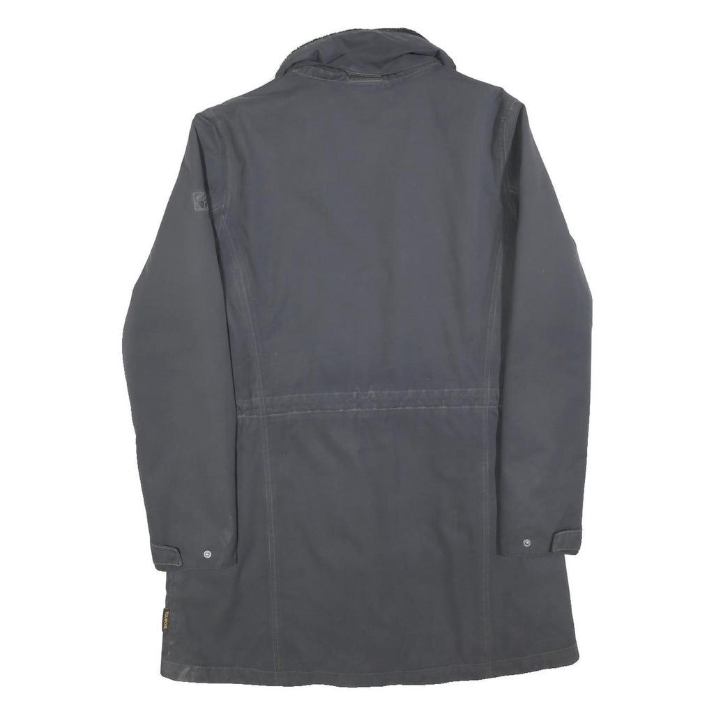 JACK WOLFSKIN Womens Black Outdoor Zip Jacket L Polyester Blend Plain Warm