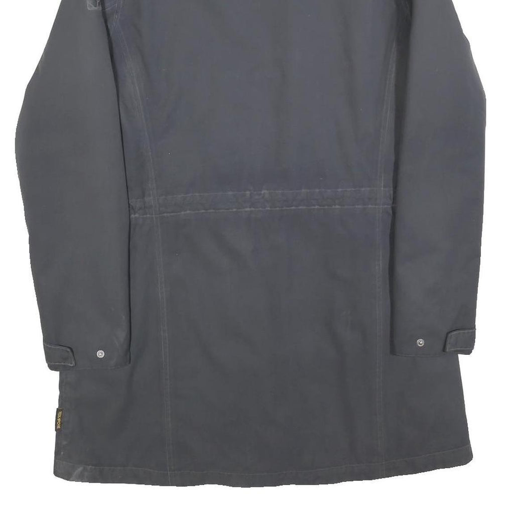 JACK WOLFSKIN Womens Black Outdoor Zip Jacket L Polyester Blend Plain Warm