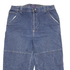 MAGIC Mens Denim Blue Cargo Shorts M W30 Relaxed Fit Cotton Blend