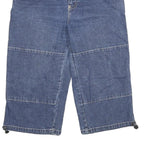 MAGIC Mens Denim Blue Cargo Shorts M W30 Relaxed Fit Cotton Blend
