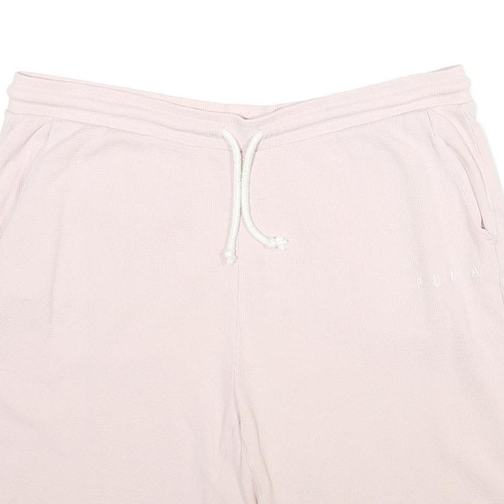 PUMA Mens Cotton Beige Casual Shorts XL W36 Drawstring Waistband