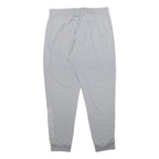 ADIDAS Mens Joggers Grey XL W32 Reflective Logo Drawstring Waist Casual Sports