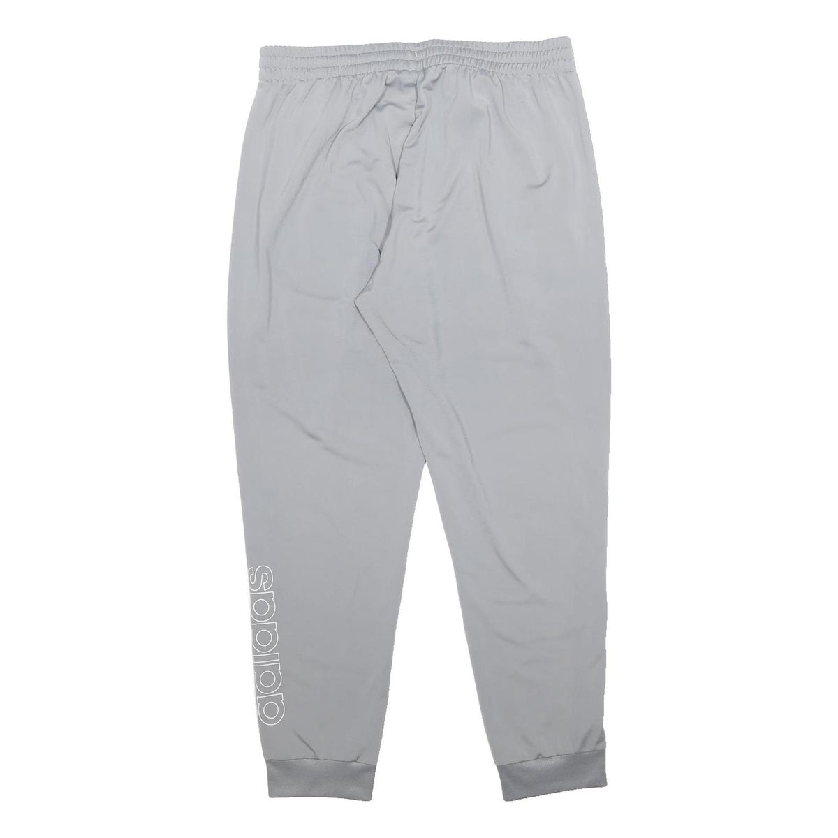 ADIDAS Mens Joggers Grey XL W32 Reflective Logo Drawstring Waist Casual Sports