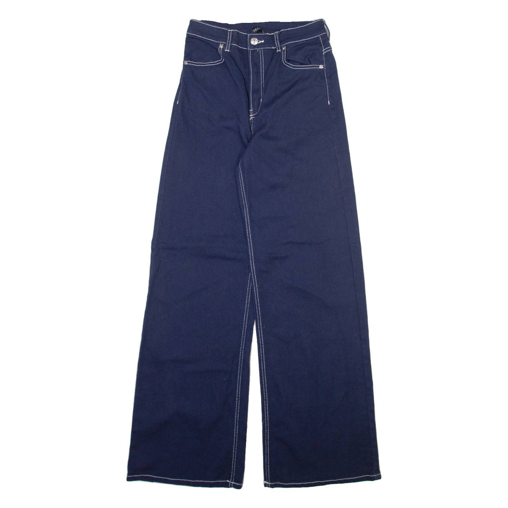 H&M Womens Trousers Blue Regular Bootcut W24 L31
