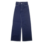 H&M Womens Trousers Blue Regular Bootcut W24 L31