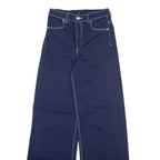 H&M Womens Trousers Blue Regular Bootcut W24 L31