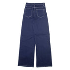 H&M Womens Trousers Blue Regular Bootcut W24 L31