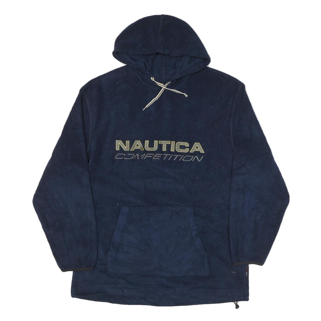 NAUTICA Mens Navy Hoodie 2XL Polyester Blend Pullover Hooded Sweatshirt
