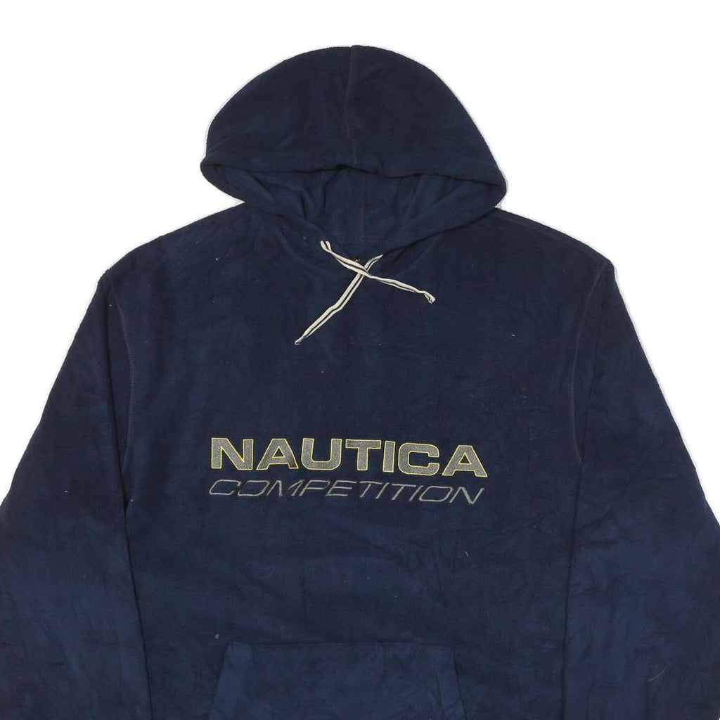 NAUTICA Mens Navy Hoodie 2XL Polyester Blend Pullover Hooded Sweatshirt
