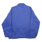 DUNBROOKE Mens Blue Button Nylon Regular Fit Jacket XL Lightweight Plain
