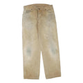 DICKIES Mens Cotton Blend Beige Regular Fit Straight Leg Trousers W34 L30
