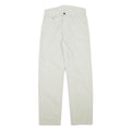 LEVI'S Mens Cotton Blend White Regular Straight Trousers W29 L29 Casual Zip