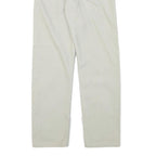 LEVI'S Mens Cotton Blend White Regular Straight Trousers W29 L29 Casual Zip