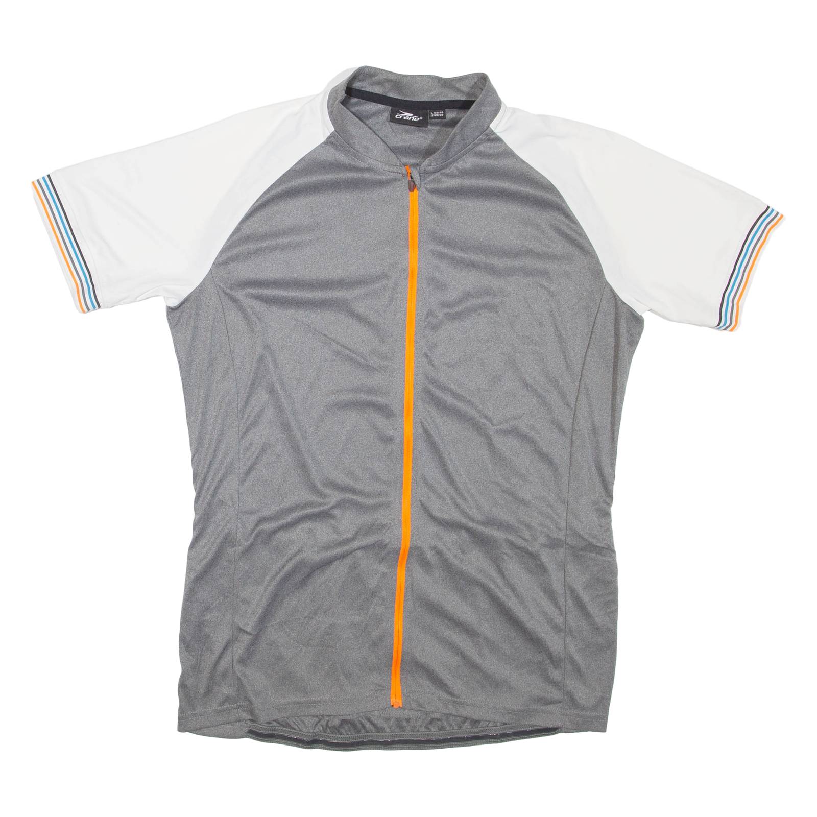 CRANE Cycling Mens T-Shirt Grey High Neck L