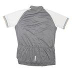 CRANE Cycling Mens T-Shirt Grey High Neck L