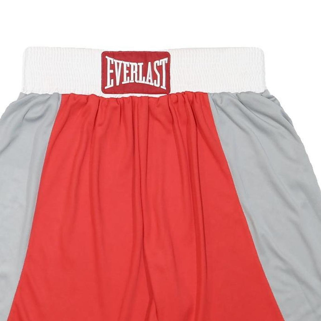 EVERLAST Mens Shorts Red & Grey Casual XL W30 Polyester Blend Activewear
