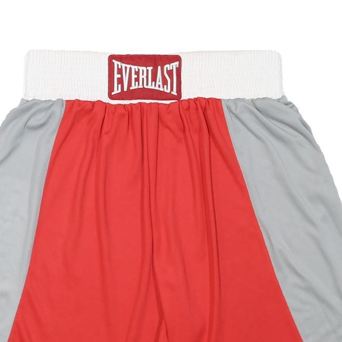 EVERLAST Mens Shorts Red & Grey Casual XL W30 Polyester Blend Activewear