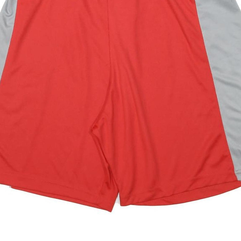 EVERLAST Mens Shorts Red & Grey Casual XL W30 Polyester Blend Activewear